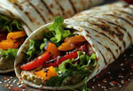 Vegetarian Kebab Wrap
